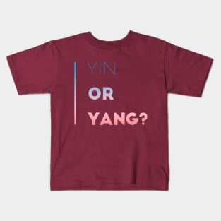 Yin or Yang | Meditation Tshirt | Yoga Workout Tshirt | Energy Kids T-Shirt